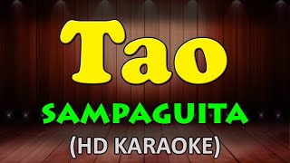 TAO  Sampaguita HD Karaoke [upl. by Ladnek309]