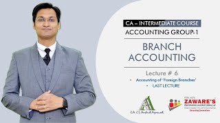 CAIntermediate Accounting  BRANCH ACCOUNTING  Lecture6 Foreign Branches [upl. by Akym]