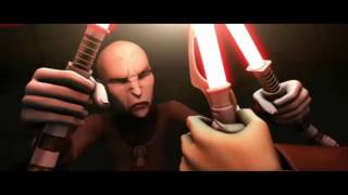 Asajj Ventress amp Savage Opress VS Dooku  Star Wars  The Clone Wars Français [upl. by Ecyob]