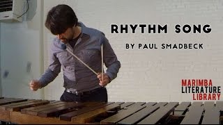 Rhythm Song by Paul Smadbeck  Marimba Literature Library [upl. by Vokaay]