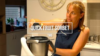 Thermomix TM6 Quick Fruit Sorbet [upl. by Llig]