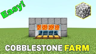 Easiest Cobblestone Farm in Minecraft 121 version MCPE  bedrock pocketPS4 windows 10 [upl. by Akamahs373]