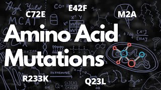 Conservative and Nonconservative Mutations  Amino Acid Mutation Notation  MCAT [upl. by Kery]