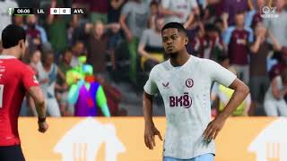 Gameplay FC 24  LOSC Lille vs Aston Villa  Conference League  20232024 [upl. by Libby215]