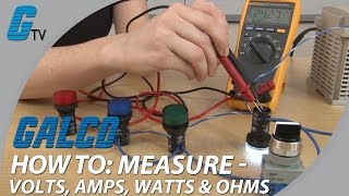 How To Measure Volts Amps Watts amp Ohms with a Multimeter [upl. by Leblanc]