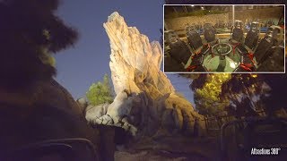 4K Disneys Grizzly Rapids Ride at Night  Disneyland Resort [upl. by Fotinas]