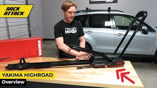 Yakima HighRoad Upright Bike Rack for Roof Racks Overview And Install [upl. by Ikairik]