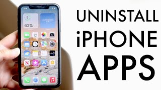 How To Uninstall Apps On iPhone iOS 15  iOS 14 [upl. by Walworth]