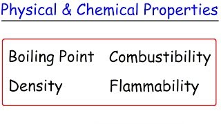 Physical vs Chemical Properties [upl. by Croner]