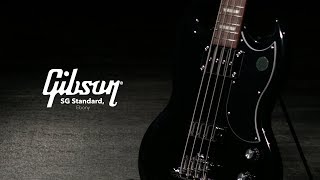 Gibson SG Standard Bass Ebony  Gear4music demo [upl. by Tyika993]