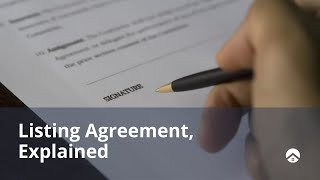 Listing Agreement Explained [upl. by Amalia756]