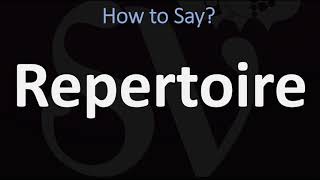 How to Pronounce Repertoire CORRECTLY [upl. by Beller]