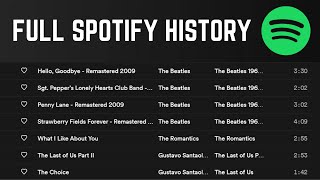 How to View Extended Spotify Listening History 8500 Songs [upl. by Hoffarth]