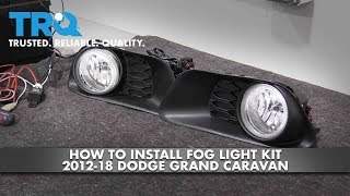 How to Install Fog Lights 201220 Dodge Grand Caravan [upl. by Airenahs]