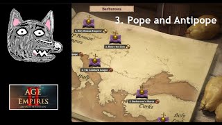 AoE2 DE Campaigns  Barbarossa  3 Pope and Antipope [upl. by Ylaek]