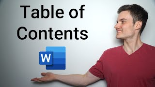 How to Make Table of Contents in Word [upl. by Aseuqram739]