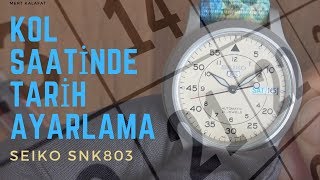 Saat Takvimi Nasıl Ayarlanır  Seiko 5 Snk803k2 [upl. by Venditti]