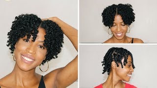 EASY DEFINED Braid Out Tutorial for Short Natural Hair [upl. by Ahsiek]