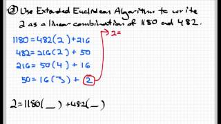 The Extended Euclidean algorithm [upl. by Anikehs639]