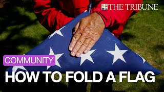 How To Fold An American Flag [upl. by Ayotyal194]