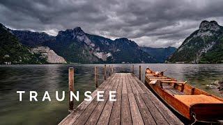 Traunsee Der tiefste See im Salzkammergut am Fuße des Traunstein Gmunden Austria [upl. by Leifer954]