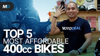 Top 5 Most Affordable 400cc Bikes  Behind a Desk [upl. by Avla]