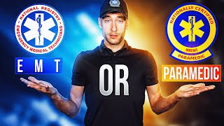 Should You Become an EMT or Paramedic  EMT School VS Paramedic School [upl. by Ardnaik479]