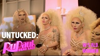 Untucked RuPauls Drag Race Episode 8  Conjoined Queens [upl. by Ertsevlis]