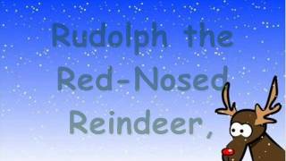 Rudolph the Red Nosed Reindeer with Lyrics [upl. by Ettezus]