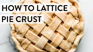 How to Lattice Pie Crust  Sallys Baking Recipes [upl. by Adlesirc161]