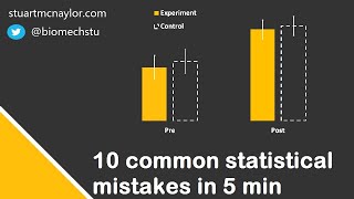 Ten Statistical Mistakes in 5 Min [upl. by Ayouqat]