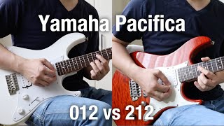 Yamaha Pacifica 012 vs 212 Distortion Sound Comparison No talking [upl. by Milas]