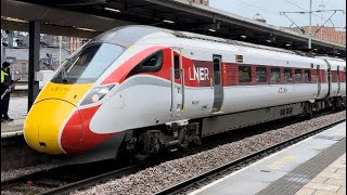 Class 800 Azuma  800210  LNER  Leeds  250324 [upl. by Ydarb]