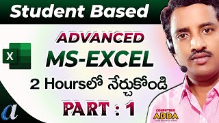 MsExcel Advanced Telugu Tutorials  Part1  Student Based Reports  Computersaddacom [upl. by Rother]