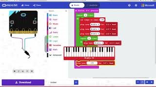 Microbit music Baby shark [upl. by Irrab]