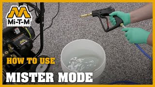 How To Use Mister Mode Pressure Washer [upl. by Enitsud434]