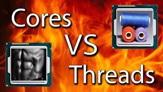 CPU Cores VS Threads Explained [upl. by Ahsyia45]