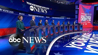 Democratic candidates debate Opening statements l ABC News [upl. by Aniroc502]