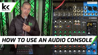 How To Use An Audio Mixing Console [upl. by Eamon350]