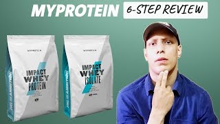 MyProtein Impact Whey Protein amp Impact Isolate 6Step Review [upl. by Haneeja]