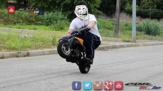 ✔ Wheelies on a MiniMoto  PocketBike 50cc [upl. by Garcon]