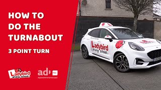 How to do The Turnabout 3 Point Turn for The Irish Driving Test [upl. by Eeltrebor]