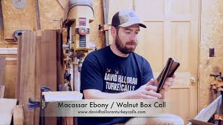 Macassar Ebony  Walnut Box Call [upl. by Sonnie974]