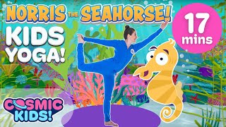 Norris the Baby Seahorse  A Cosmic Kids Yoga Adventure [upl. by Sokin592]