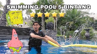 SWIMMING POOL HOTEL 5 BINTANG 😂 [upl. by Earized]