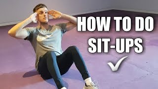 How to do Sit Ups  Proper Form [upl. by Lever885]