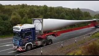 Vestas Wind Turbine Blade transportation [upl. by Eahsram270]