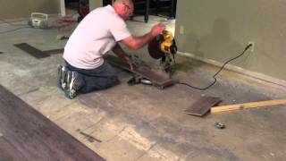 COREtec Plus USFloors first cut 1 [upl. by Yot44]