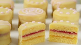 Petit Fours Recipe Demonstration  Joyofbakingcom [upl. by Adrahs]