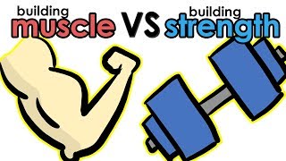 Building Muscle Vs Building Strength  Whats the Difference [upl. by Noremmac299]